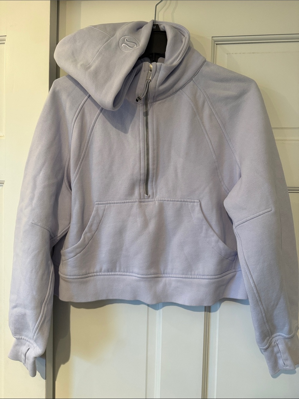 lululemon athletica Light Lavender Half-Zip Crop Pullover
